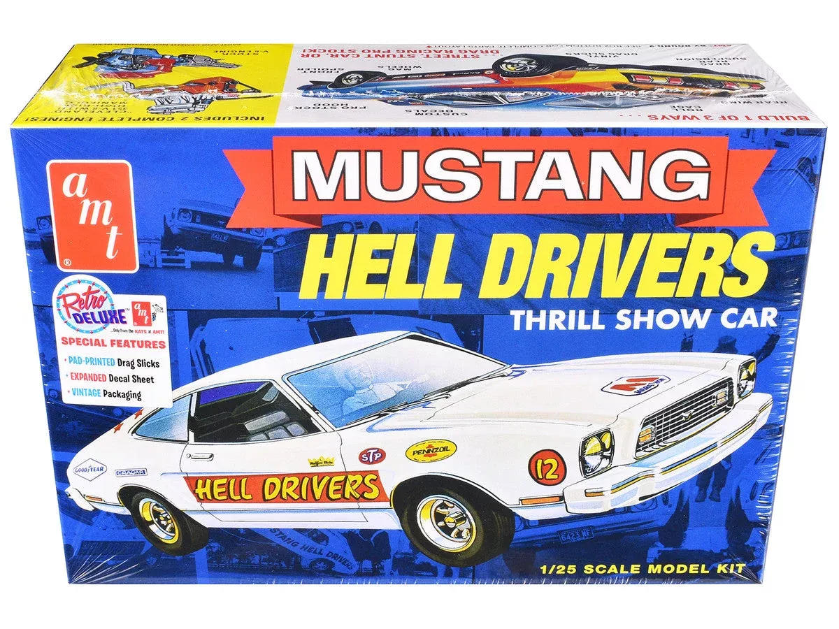 skill-2-model-kit-1977-ford-mustang-hell-drivers-thrill-show-car-1-2 Skill 2 Model Kit 1977 Ford Mustang "Hell Drivers" Thrill Show Car 1/2