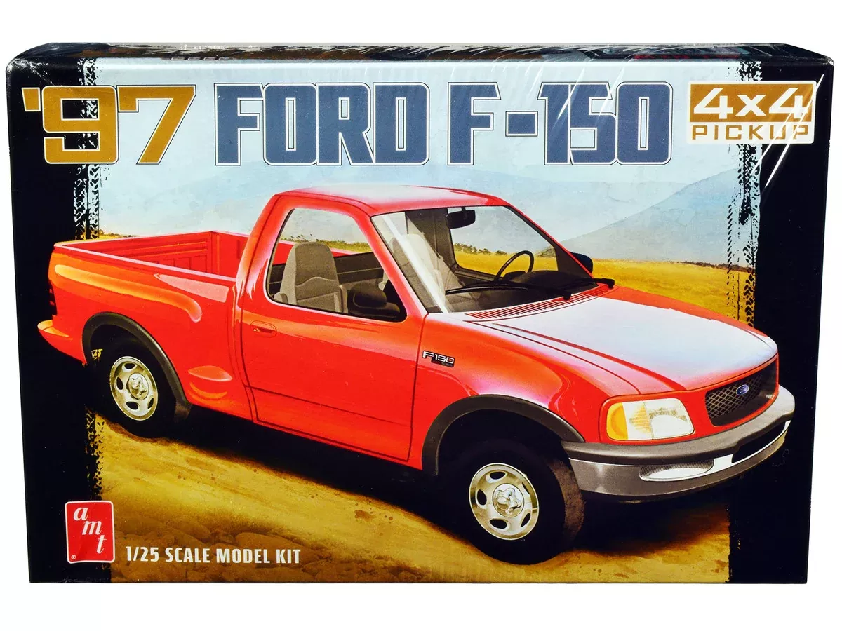 skill-2-model-kit-1997-ford-f-150-4x4-pickup-truck-1-25-scale-model-by Skill 2 Model Kit 1997 Ford F-150 4X4 Pickup Truck 1/25 Scale Model by
