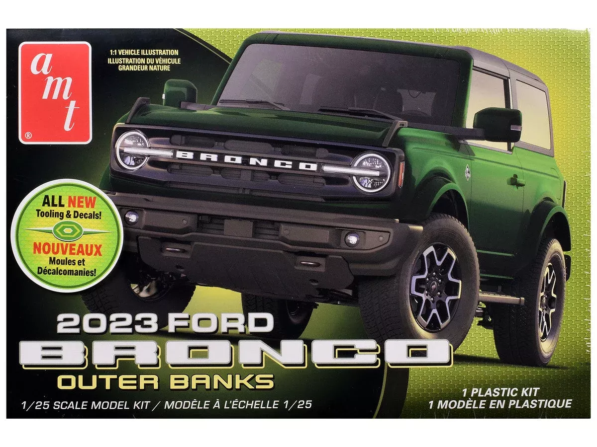 skill-2-model-kit-2023-ford-bronco-outer-banks-1-25-scale-model-by-amt Skill 2 Model Kit 2023 Ford Bronco Outer Banks 1/25 Scale Model by AMT