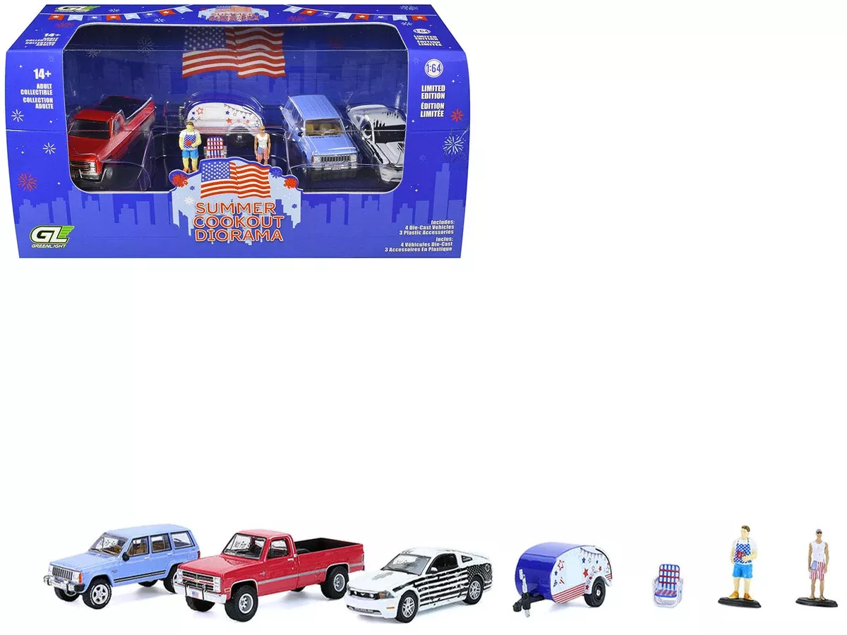 summer-cookout-diorama-set-7-pieces-1-64-diecast-model-cars-by-gr "Summer Cookout Diorama" Set of 7 pieces 1/64 Diecast Model Cars by Gr