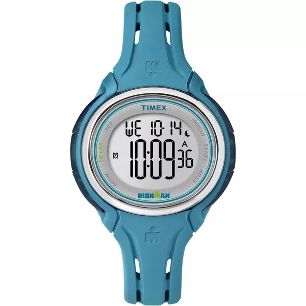 timex-ironman-sleek-50-lap-mid-size-watch-turquoise Timex Ironman Sleek 50-Lap Mid-Size Watch - Turquoise
