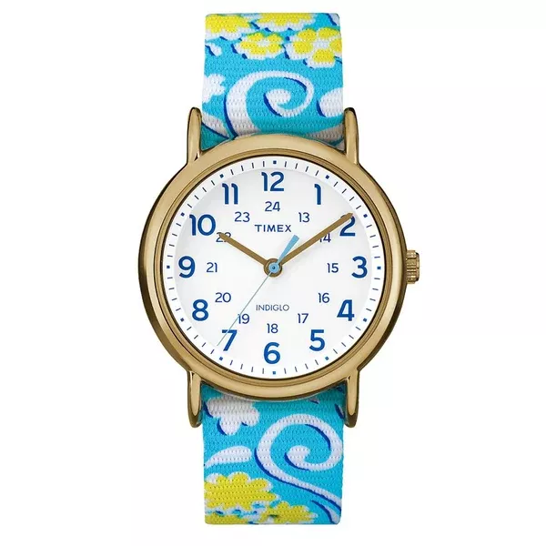 timex-weekender-full-size-watch-reversible-floral-swirl-white Timex Weekender Full-Size Watch - Reversible Floral Swirl-White