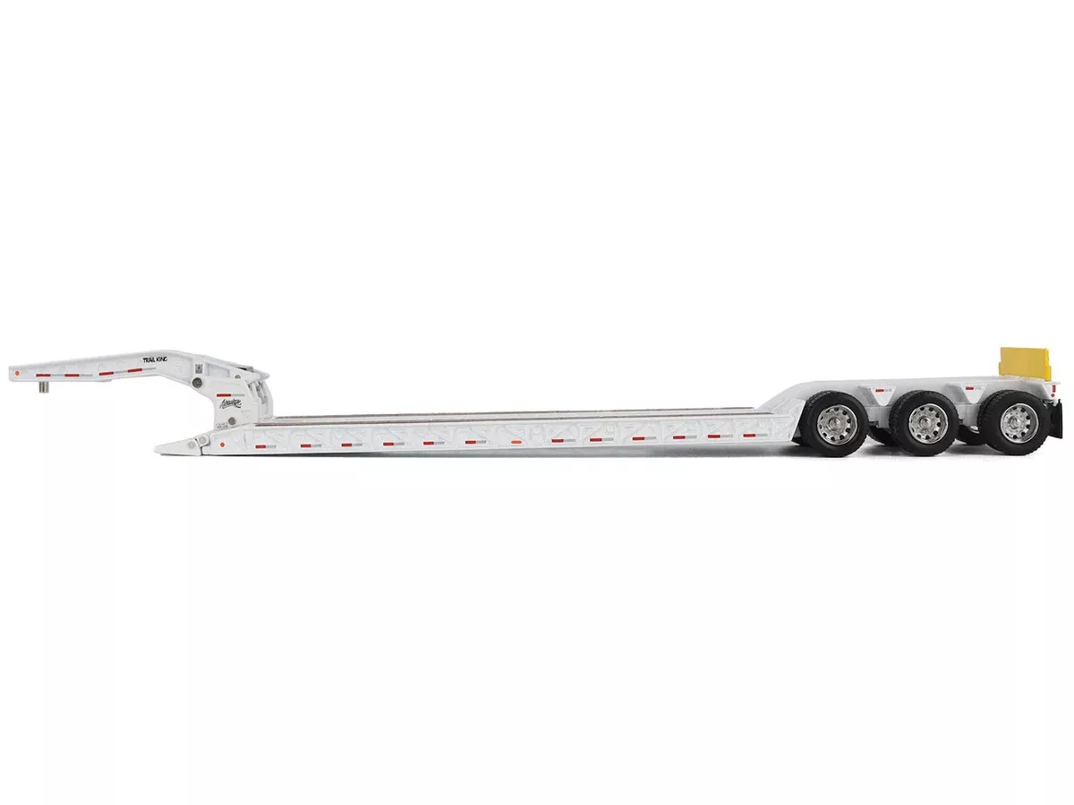 trail-king-tk120-hydraulic-detachable-gooseneck-lowboy-trailer-white Trail King TK120 Hydraulic Detachable Gooseneck Lowboy Trailer White (