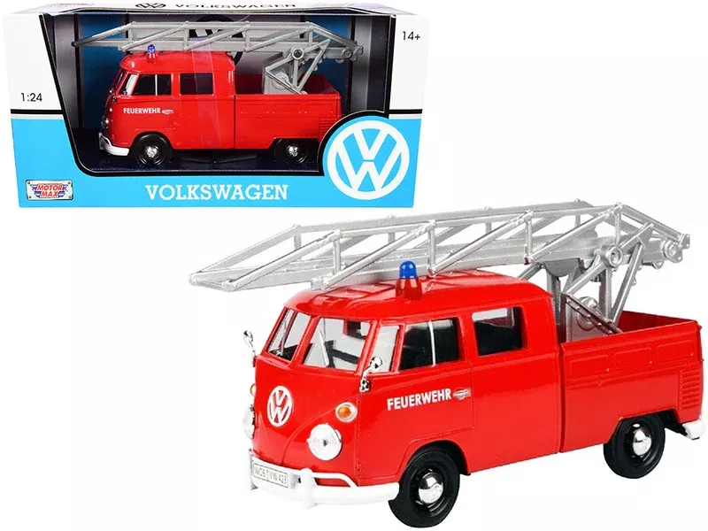 volkswagen-type-2-t1-fire-truck-with-aerial-ladder-feuerwehr-red-1 Volkswagen Type 2 (T1) Fire Truck with Aerial Ladder "Feuerwehr" Red 1