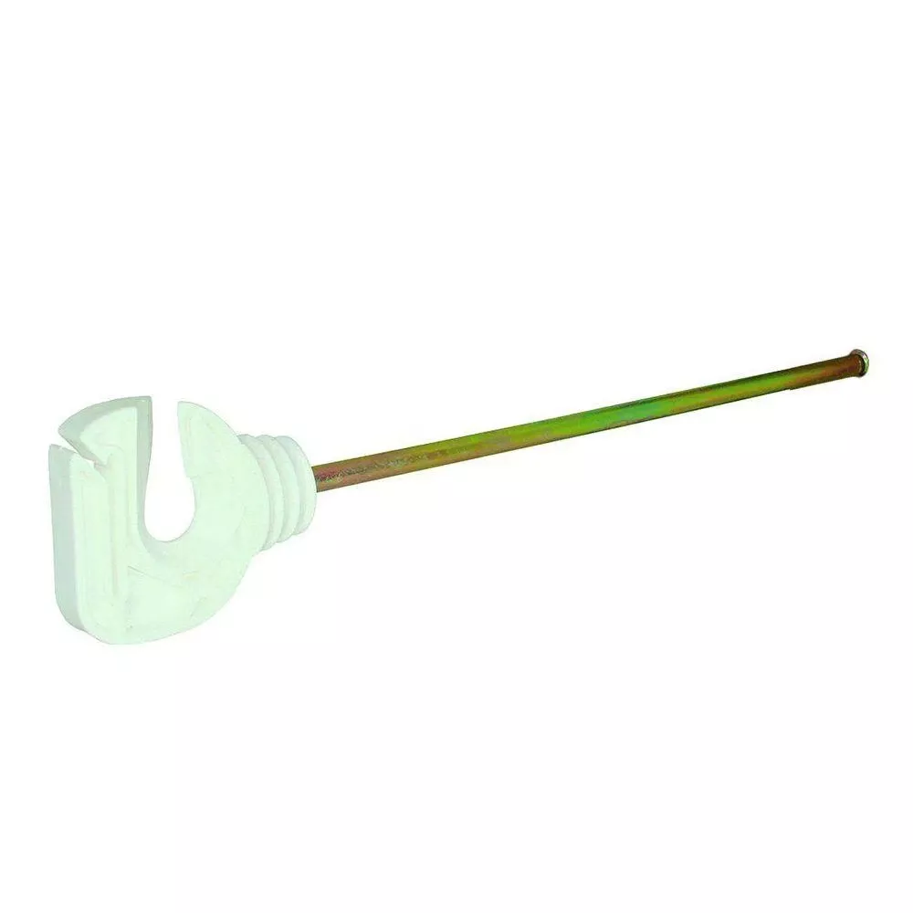 wood-post-9-screw-in-insulator-1-tape-rope-white "WOOD POST - 9"" SCREW IN INSULATOR FOR 1"" TAPE/ROPE - WHITE"