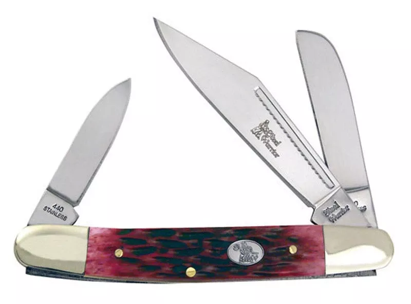 wrangler-pocket-knife-3-blade-cancun-blue-bone-handle Wrangler Pocket Knife, 3-Blade, Cancun Blue/Bone Handle