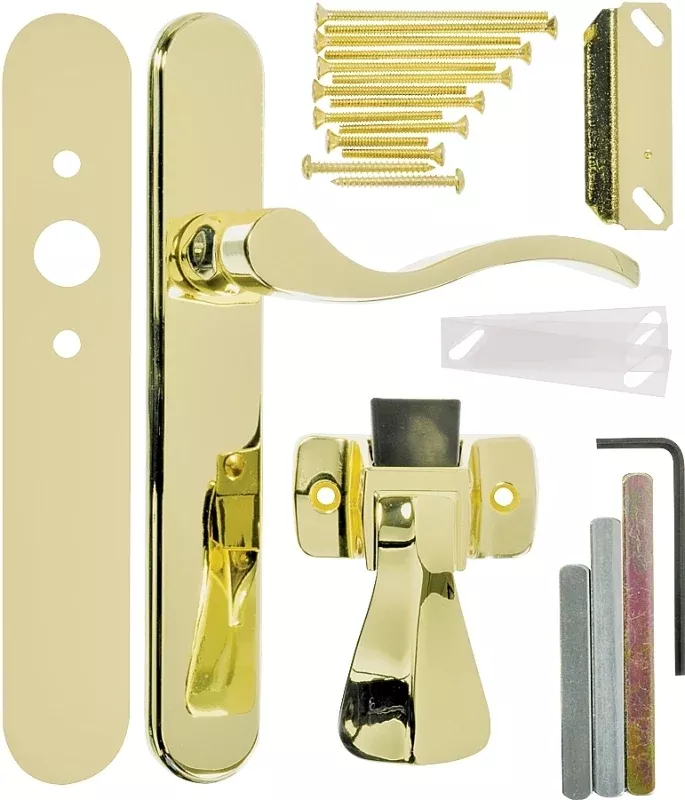 wright-products-vbg115pb-door-lever-lockset-brass-3-4-to-2-in-thick Wright Products VBG115PB Door Lever Lockset, Brass, 3/4 to 2 in Thick
