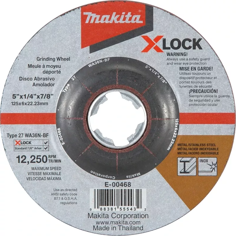 x-lock-type-27-5-in-x-1-4-in-x-7-8-in-metal-stainless-grinding-wheel X-lock Type 27 5 In. X 1/4 In. X 7/8 In. Metal/stainless Grinding Wheel
