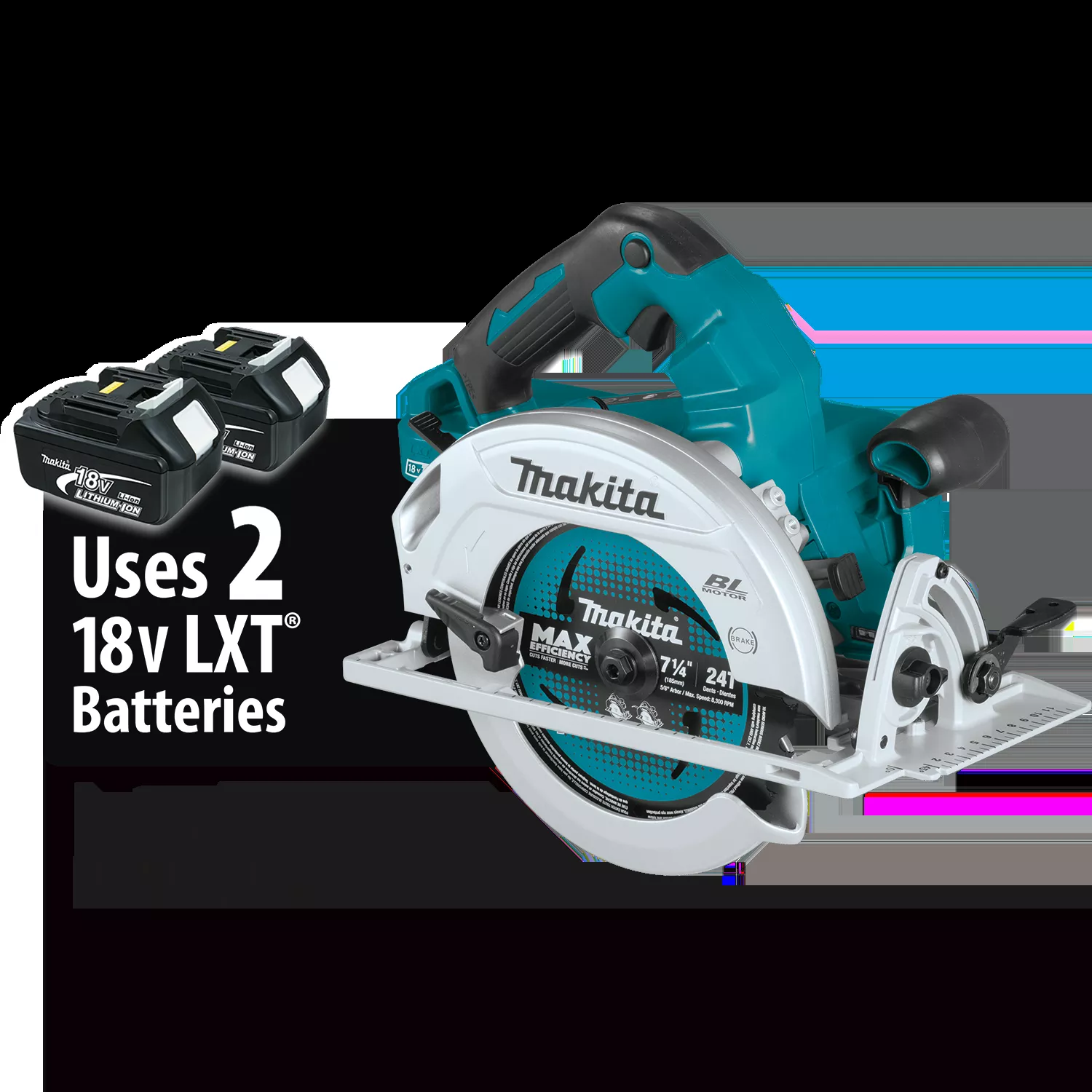 x2-lxt-cordless-circular-saw-brushless-18-volt-lithium-ion-7-1-4-in-tool-only X2 LXT Cordless Circular Saw, Brushless, 18-Volt Lithium-Ion, 7-1/4-In., TOOL ONLY