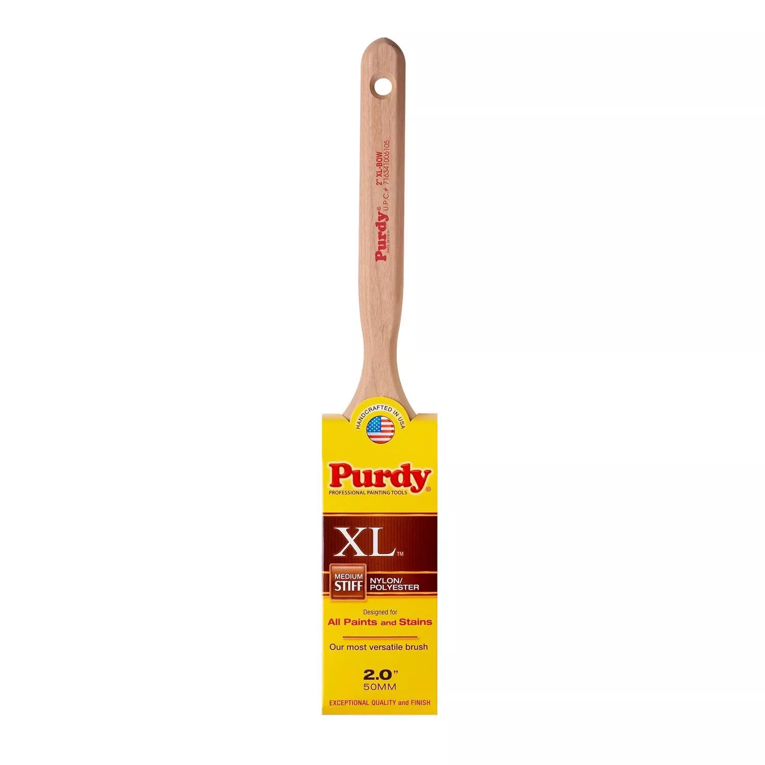 XL-Bow Flat Sash/Trim Paint Brush, 2 In.