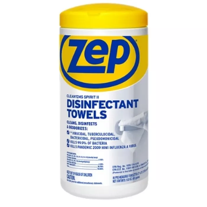 zep-recycled-fibers-disinfecting-wipes-80-pk Zep Recycled Fibers Disinfecting Wipes 80 pk
