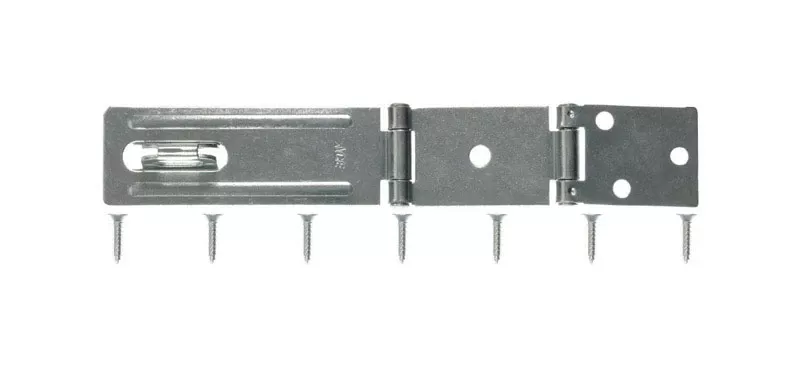 zinc-4-1-2-in-l-double-hinge-safety-hasp-lockers-tool-boxes-doors Zinc 4-1/2 In. L Double Hinge Safety Hasp For Lockers, Tool Boxes, And Doors